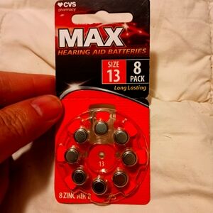 Size 13 max hearing aids new batti
